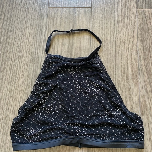Victoria's Secret Black Halter Mesh Top - Picture 1 of 6